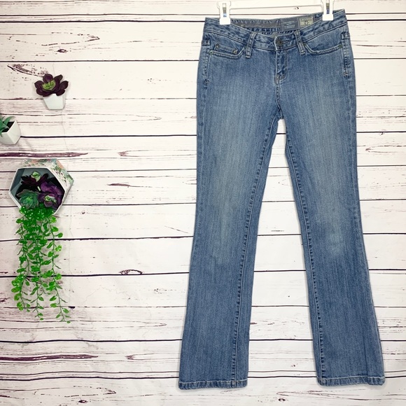 Converse One Star Light Wash Bootcut Jeans Size 2 - Picture 1 of 11